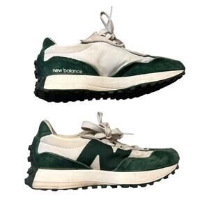 New Balance 327 Green White Athletic Classic Sneakers Womens Size 7